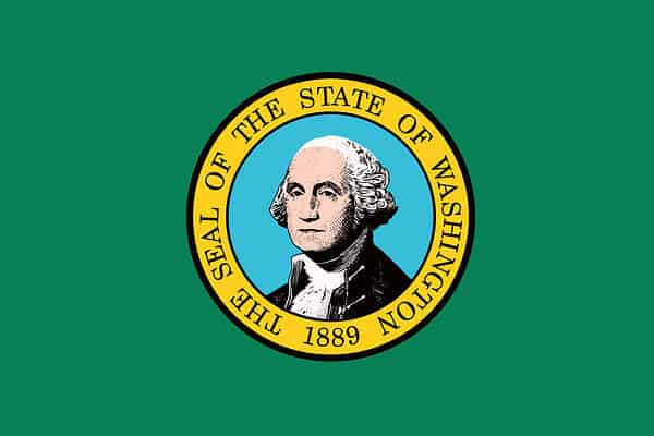 Washington USA State Flag 