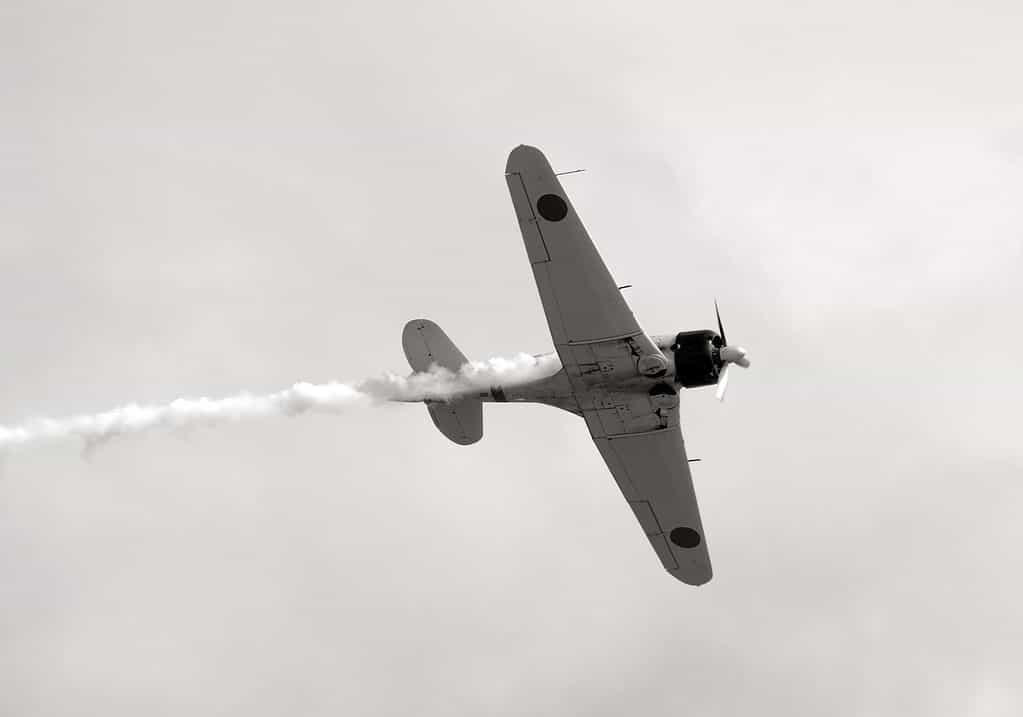 World War II era Japanese fighter plane