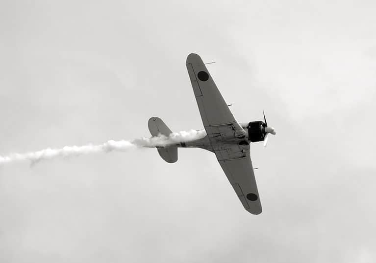 World War II era Japanese fighter plane