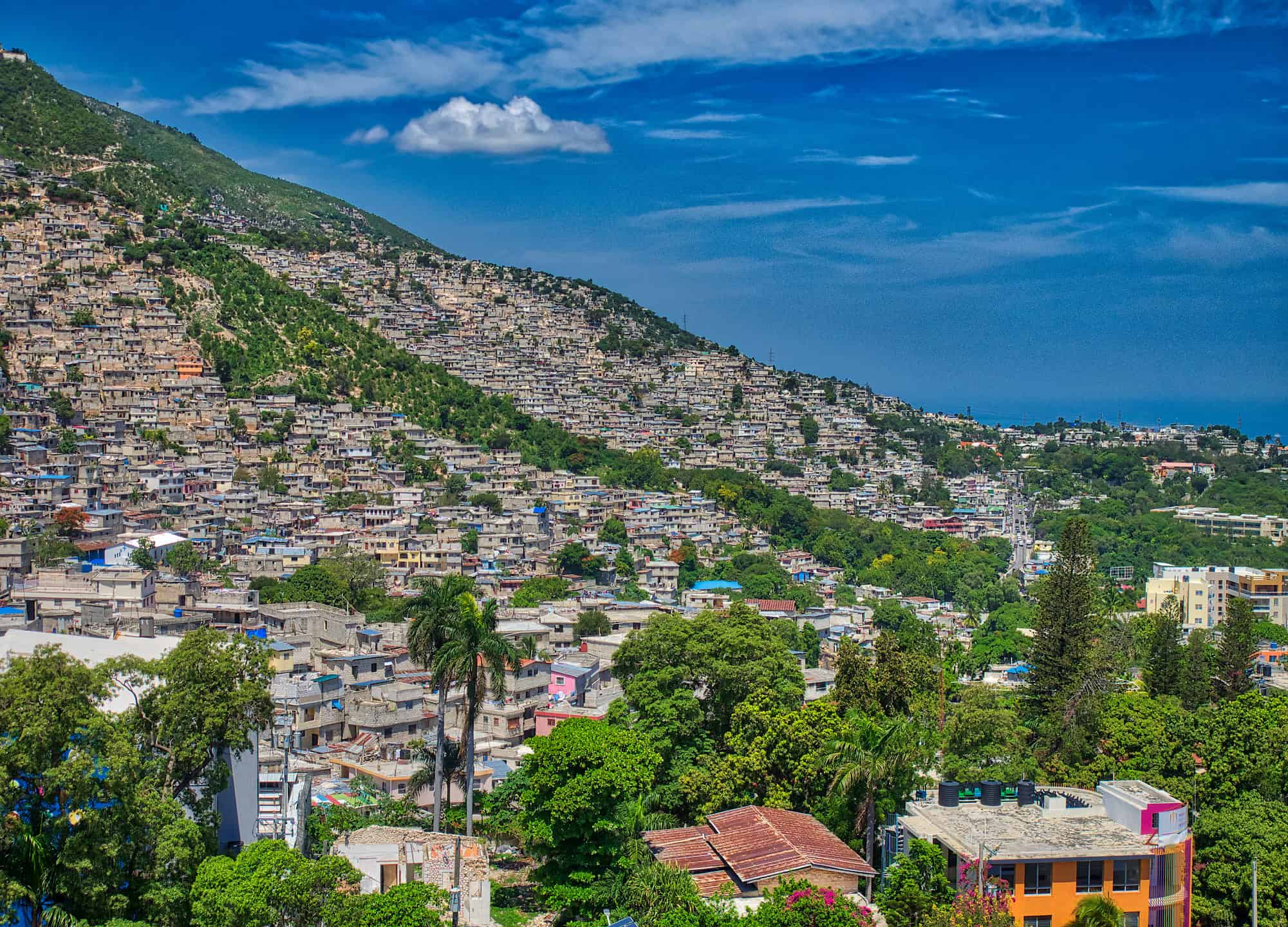 Town off of Port-au-Prince Haiti