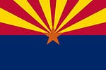 Arizona State Flag a state in the United Sates of America