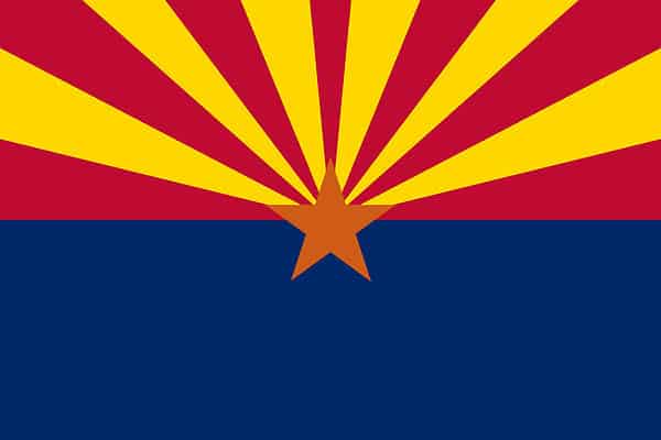 Arizona State Flag a state in the United Sates of America