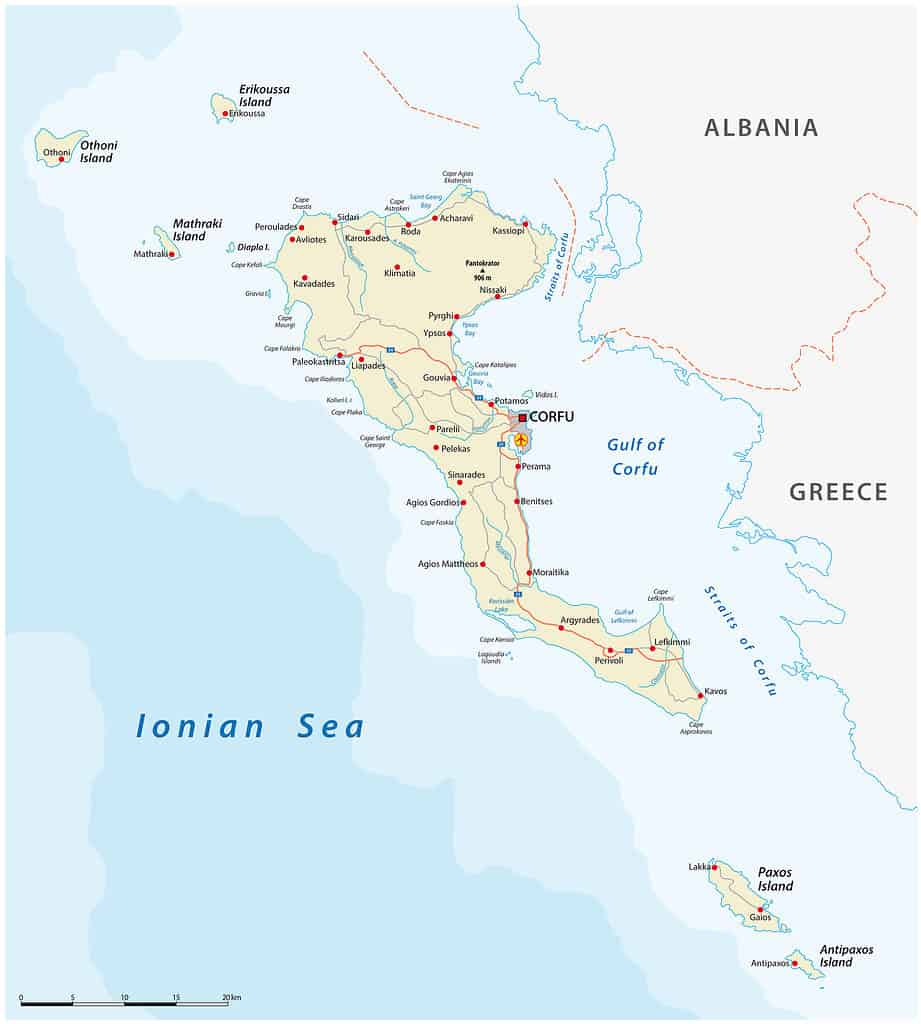 Ionian Sea map