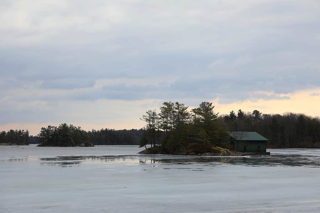 A view of the St. Lawrence River from Wellesley Island State Park