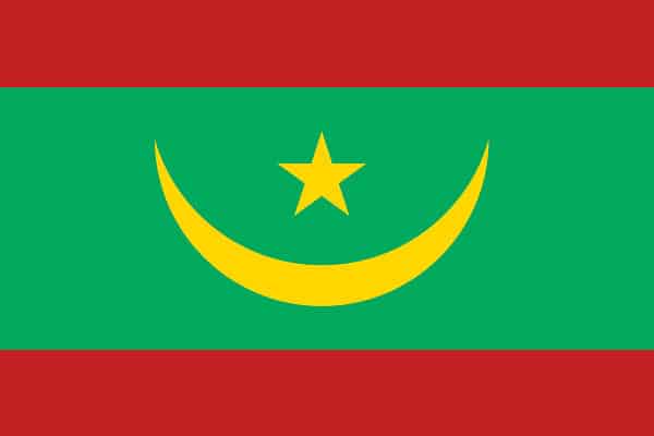 Flag of Mauritania. 