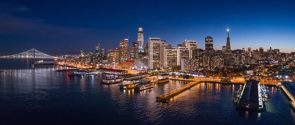 Aerial view of San Francisco Bay