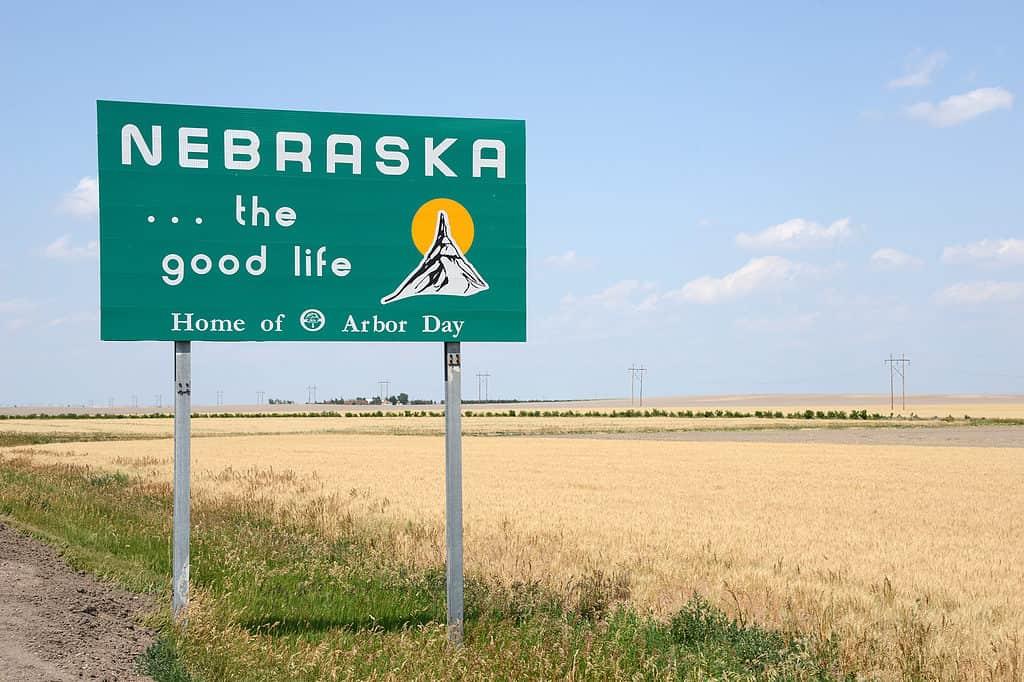 Nebraska the warmest state in May