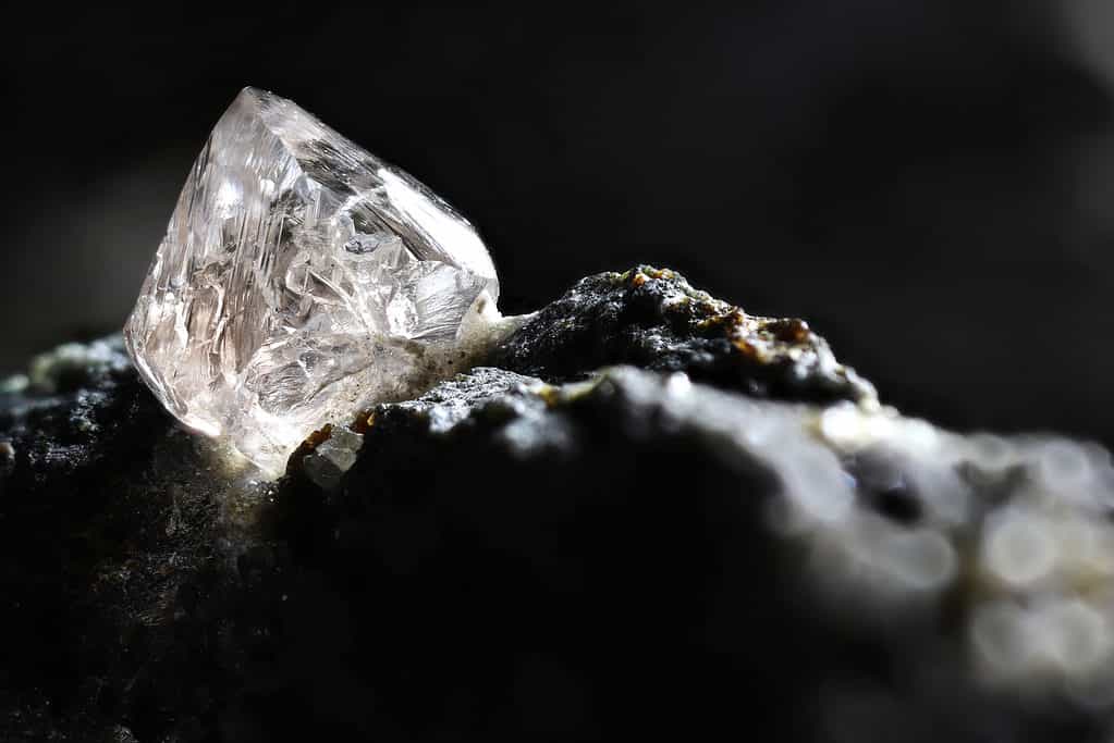 Immense pressure and heat are needed to create diamonds.