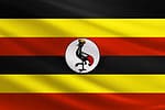 The flag of Uganda features red, yellow, and black.