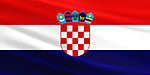 The flag of Croatia features red, white, and blue.