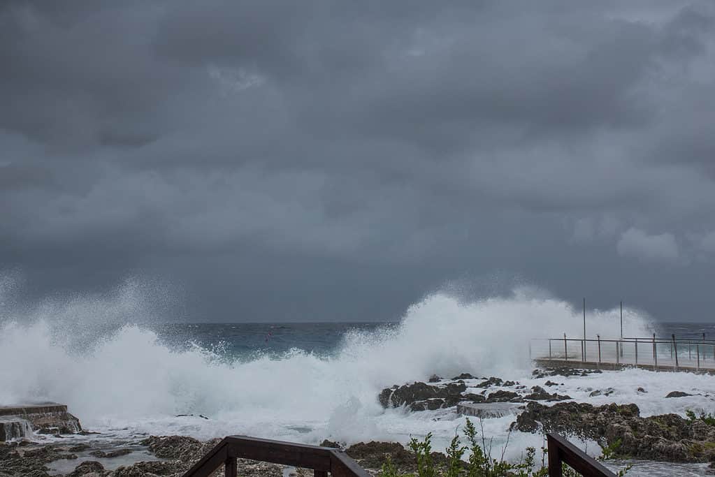 Hurricane Laura storm surge.