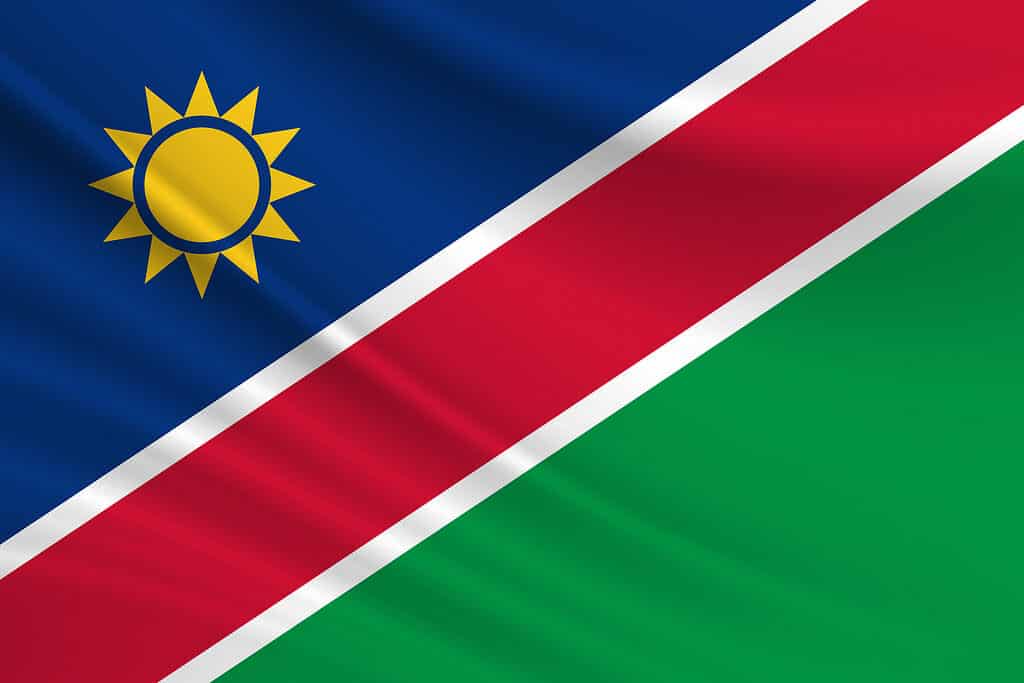Flag of namibia