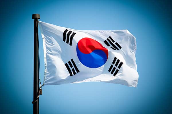 The flag of South Korea is flown across the country.