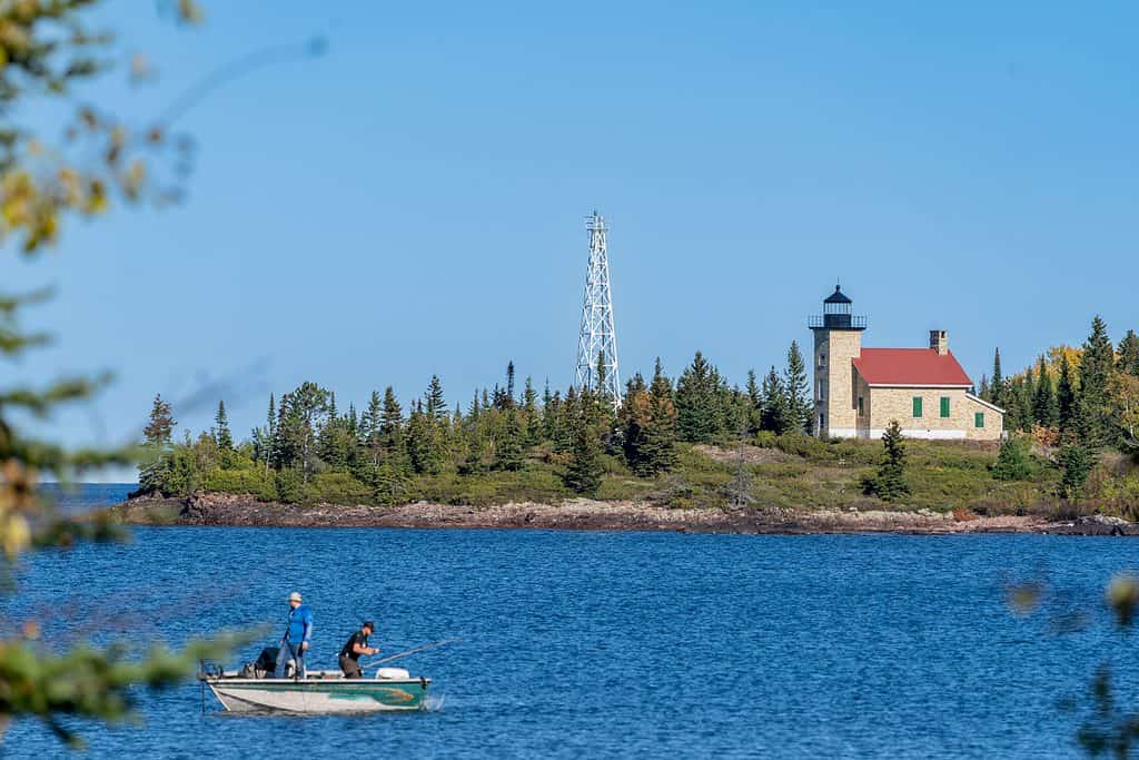 Copper Harbor Lighthouse on Lake Superior