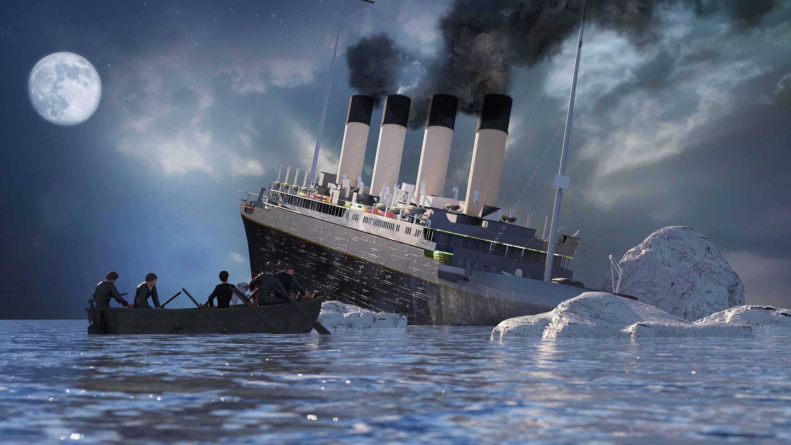 Titanic Coloring Page Sinking