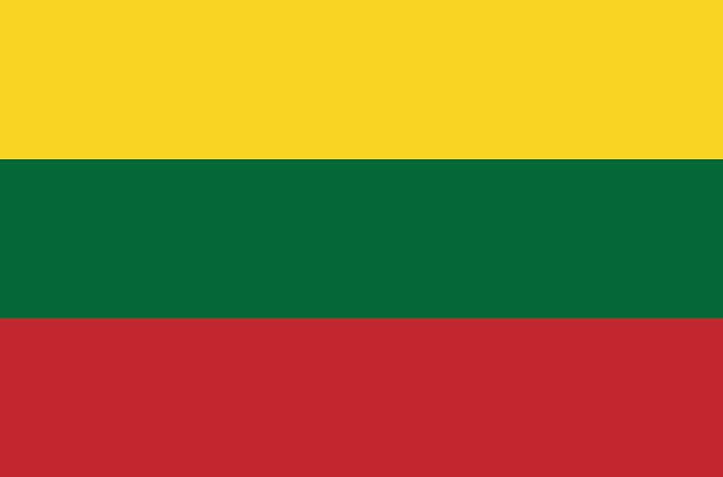 The tricolor flag of Lithuania was adopted in 1918