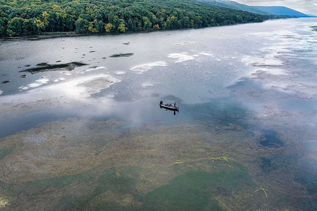 Fishing on Guntersville, the largest man made lake in Alabama