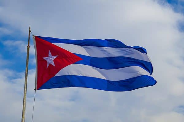 The Cuban flag represents their changing history.