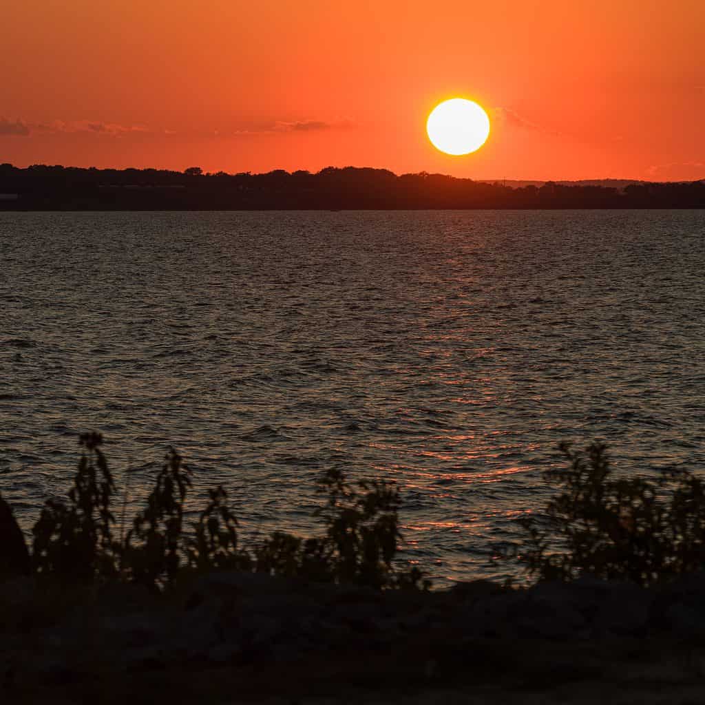 Sunset over Eufaula Lake