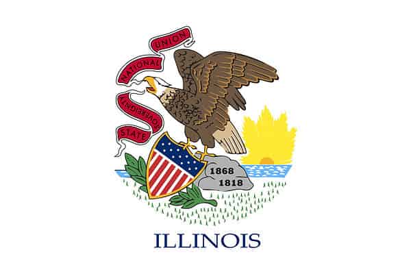 Flag of Illinois.
