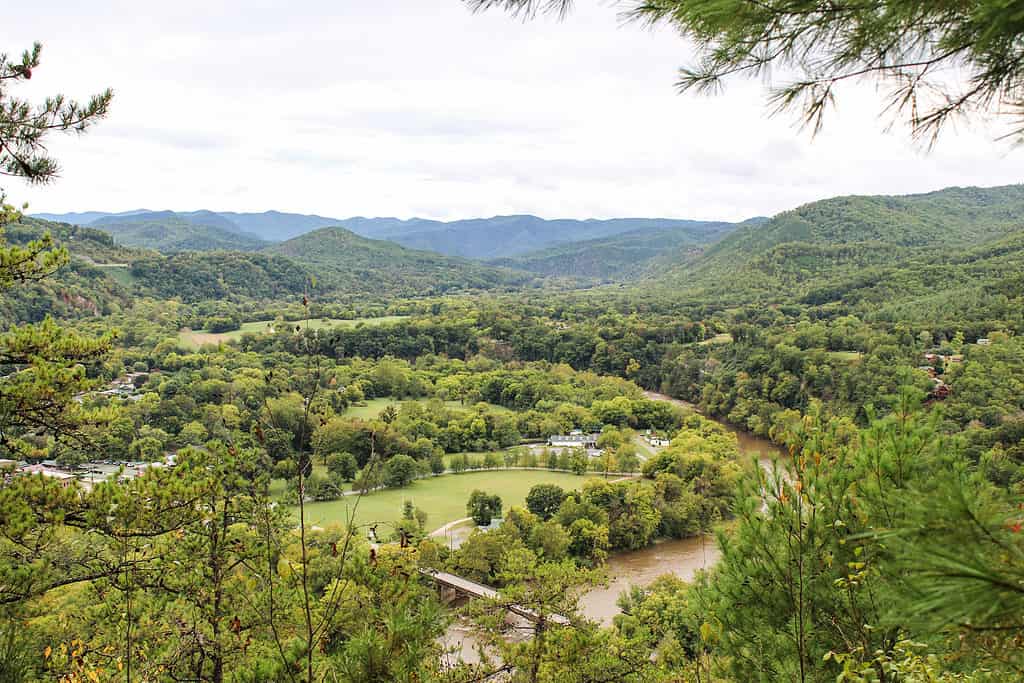 View of Hot Springs, North Carolina