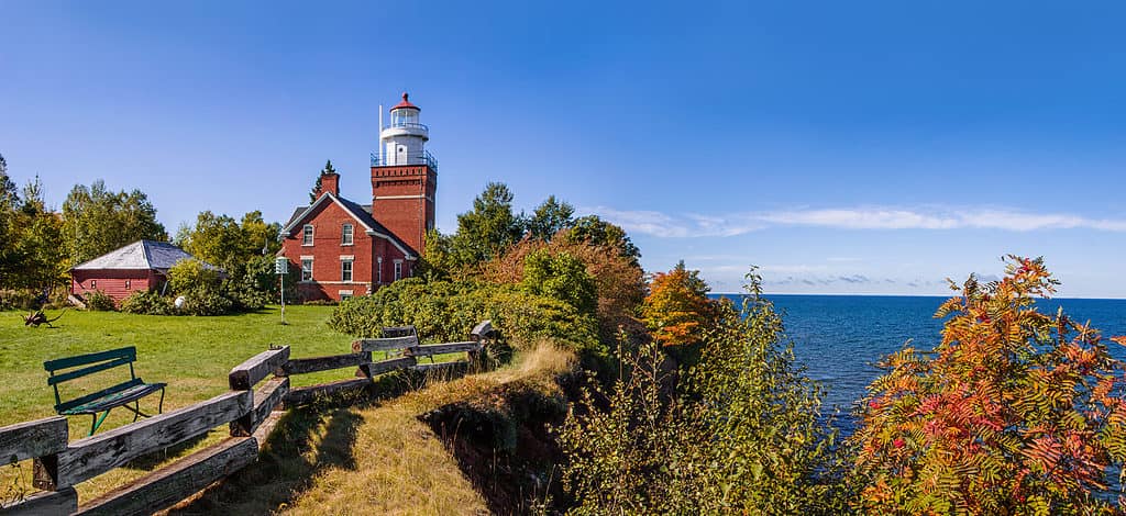 Big Bay Point Lighthouse at Lake Superior, Michigan