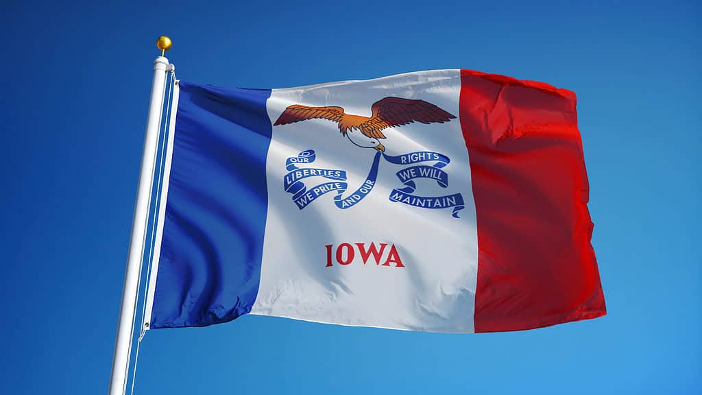 Iowa Flag Waving