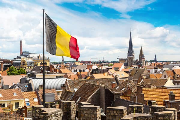 The Belgium flag is important to the nation's history.