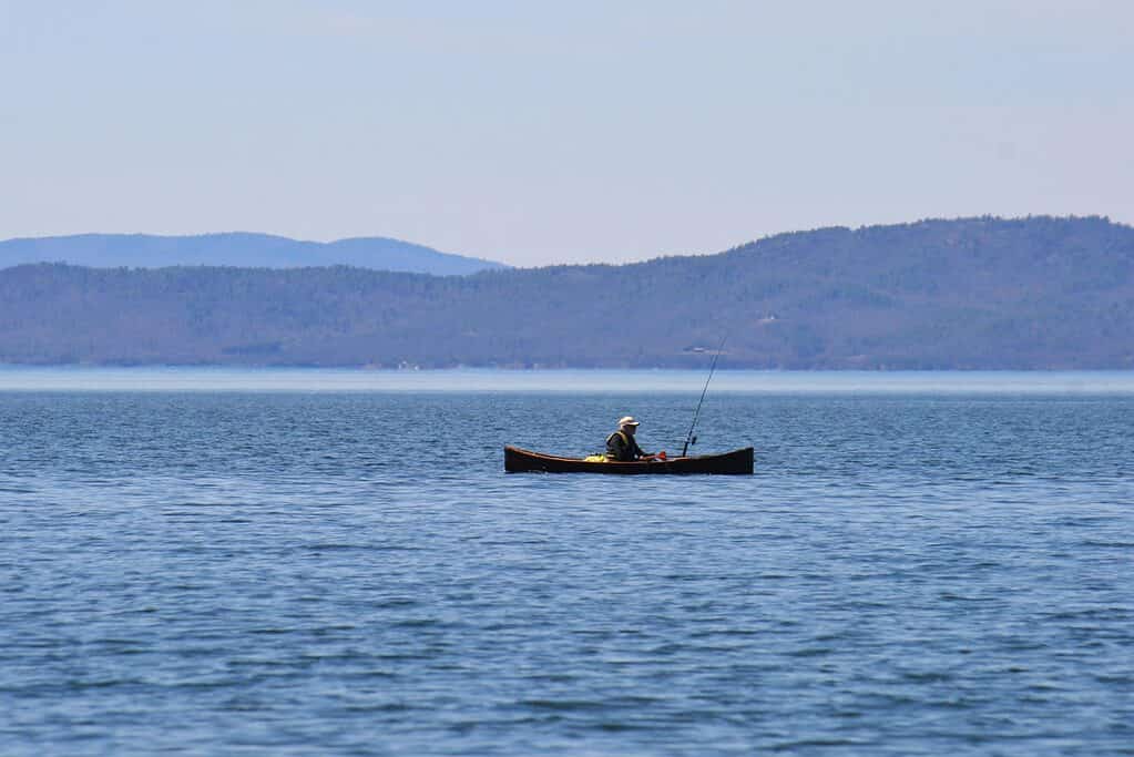 Fishing on Lake Champlain in Vermont