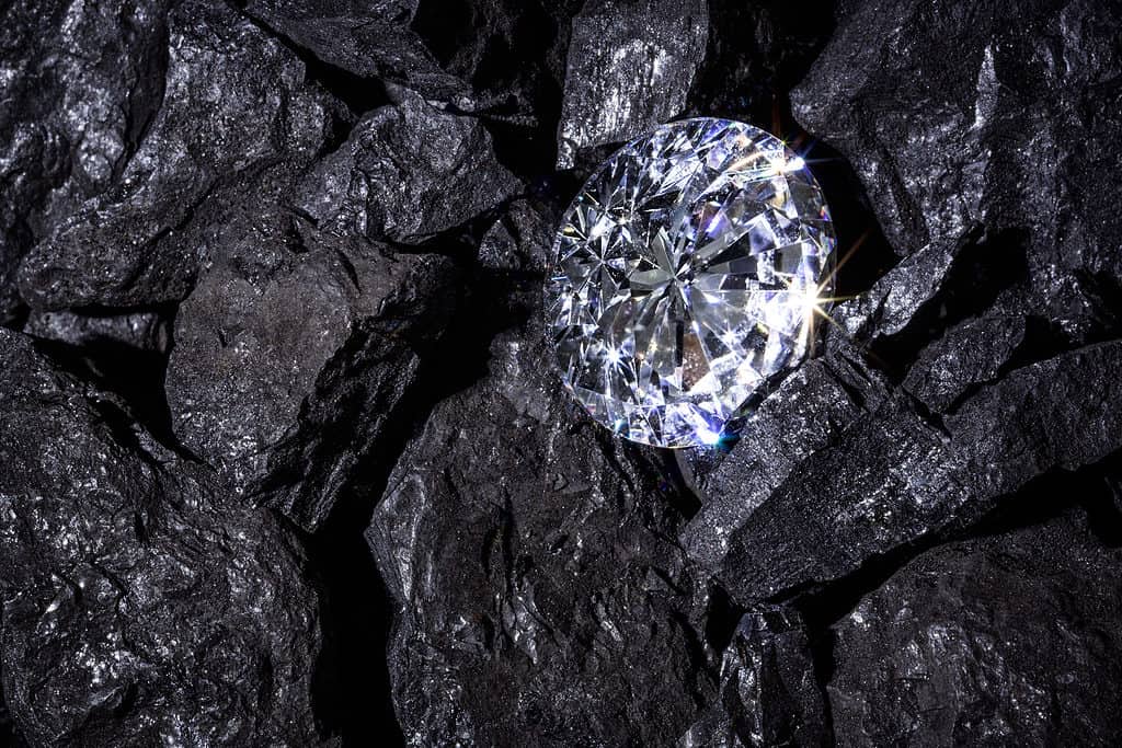 Carbon creates diamonds, graphite, and anthracite.