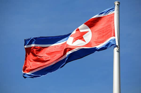 The North Korean flag is a point of pride for its government.