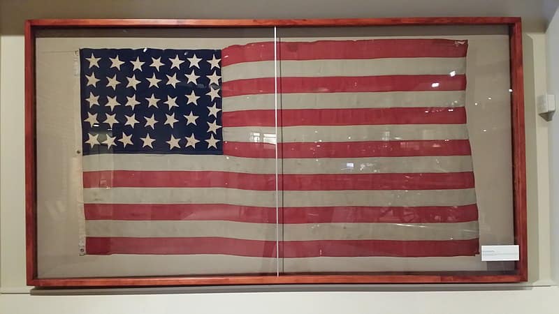Framed 36_Star_American_Flag