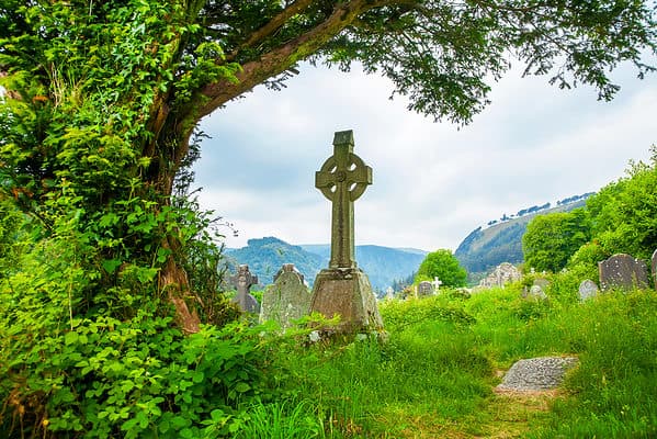 A Celtic cross in Ireland.
