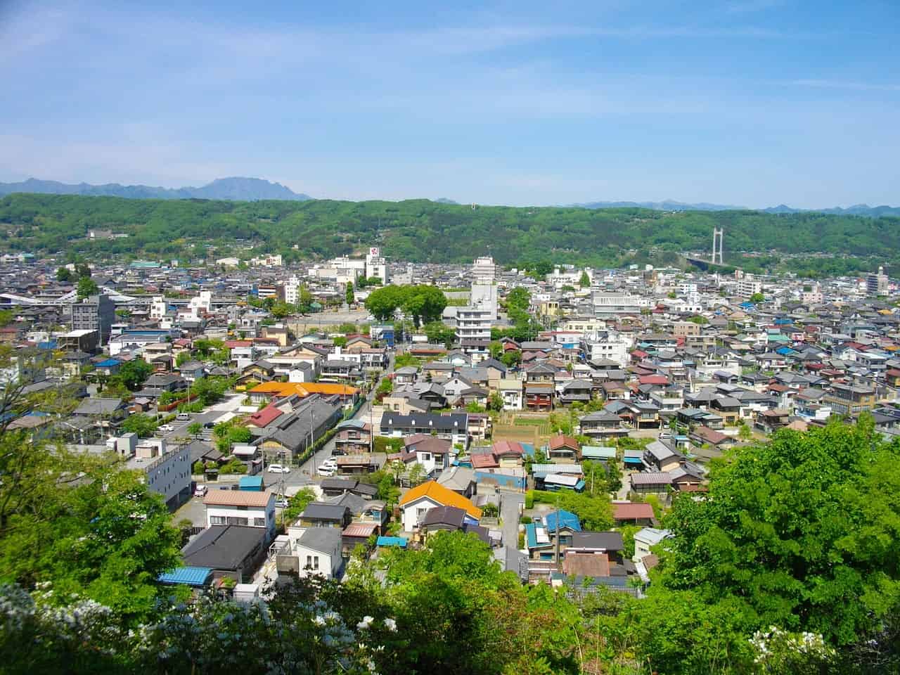 Central Chichibu view from Hitsujiyama Park