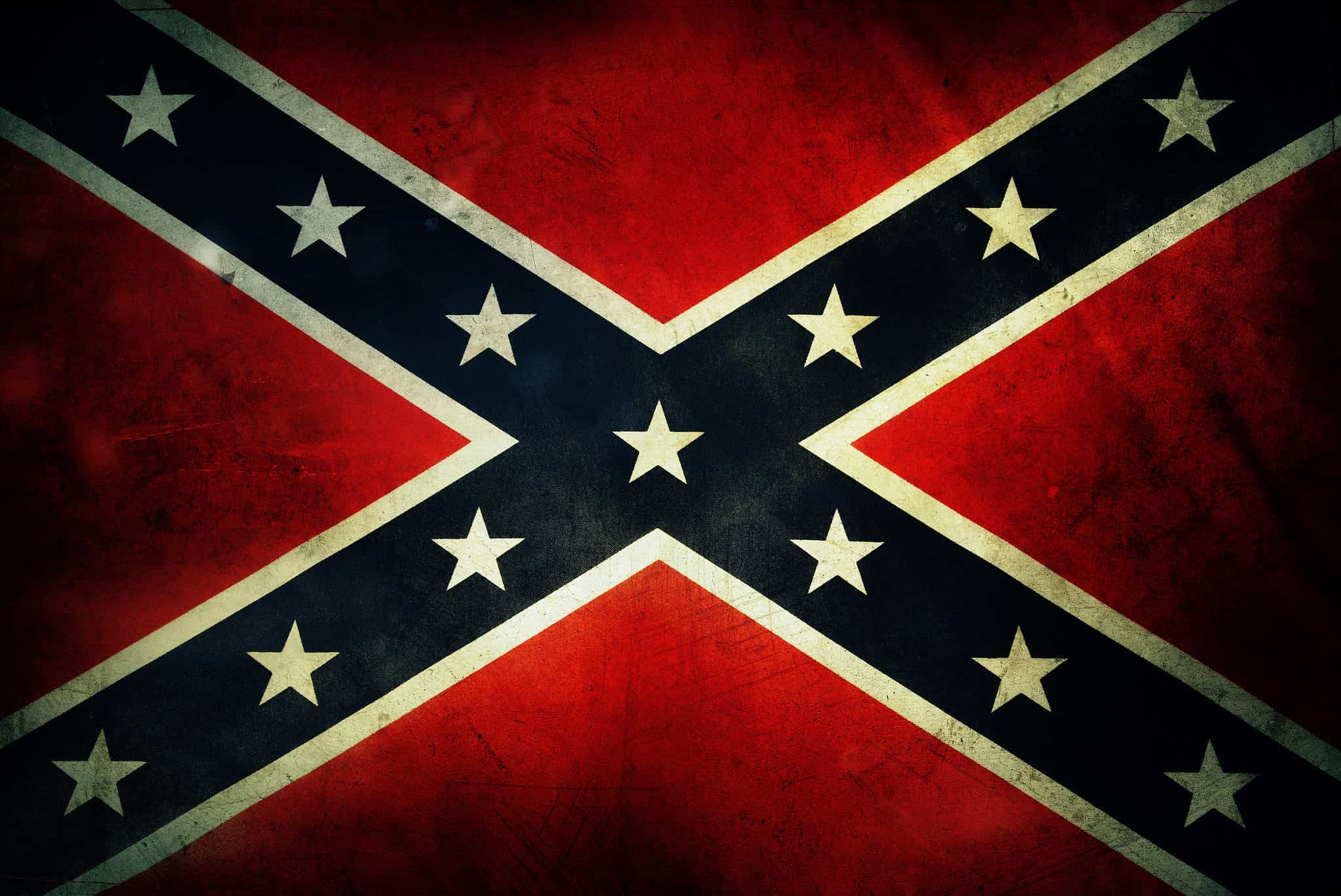 Флаг Конфедерации США гранж