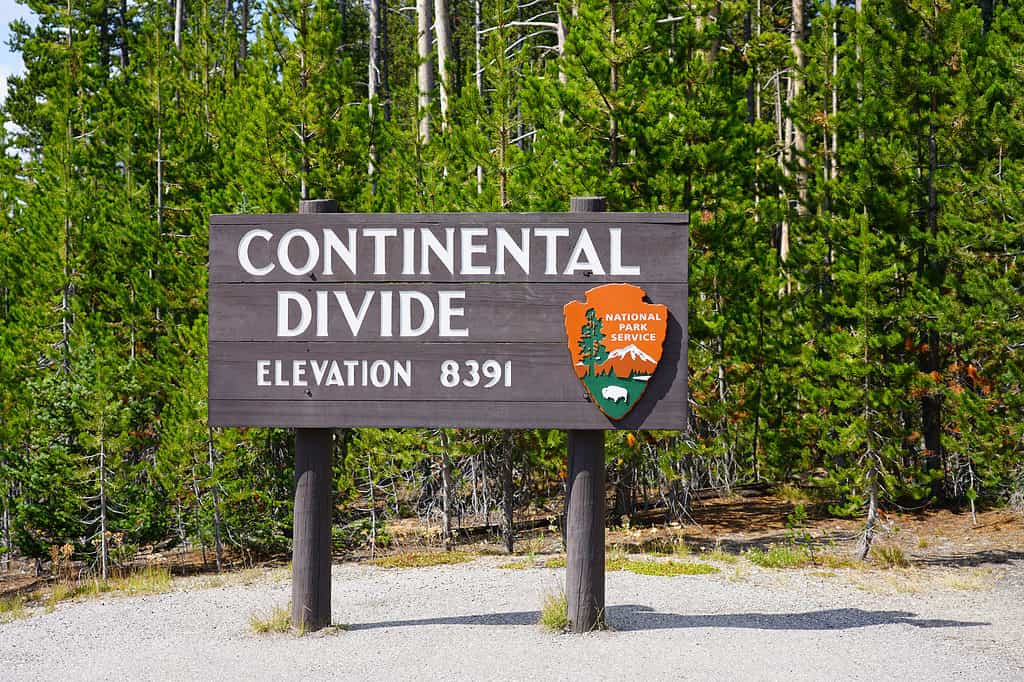 The Continental Divide in Yellowstone National Park