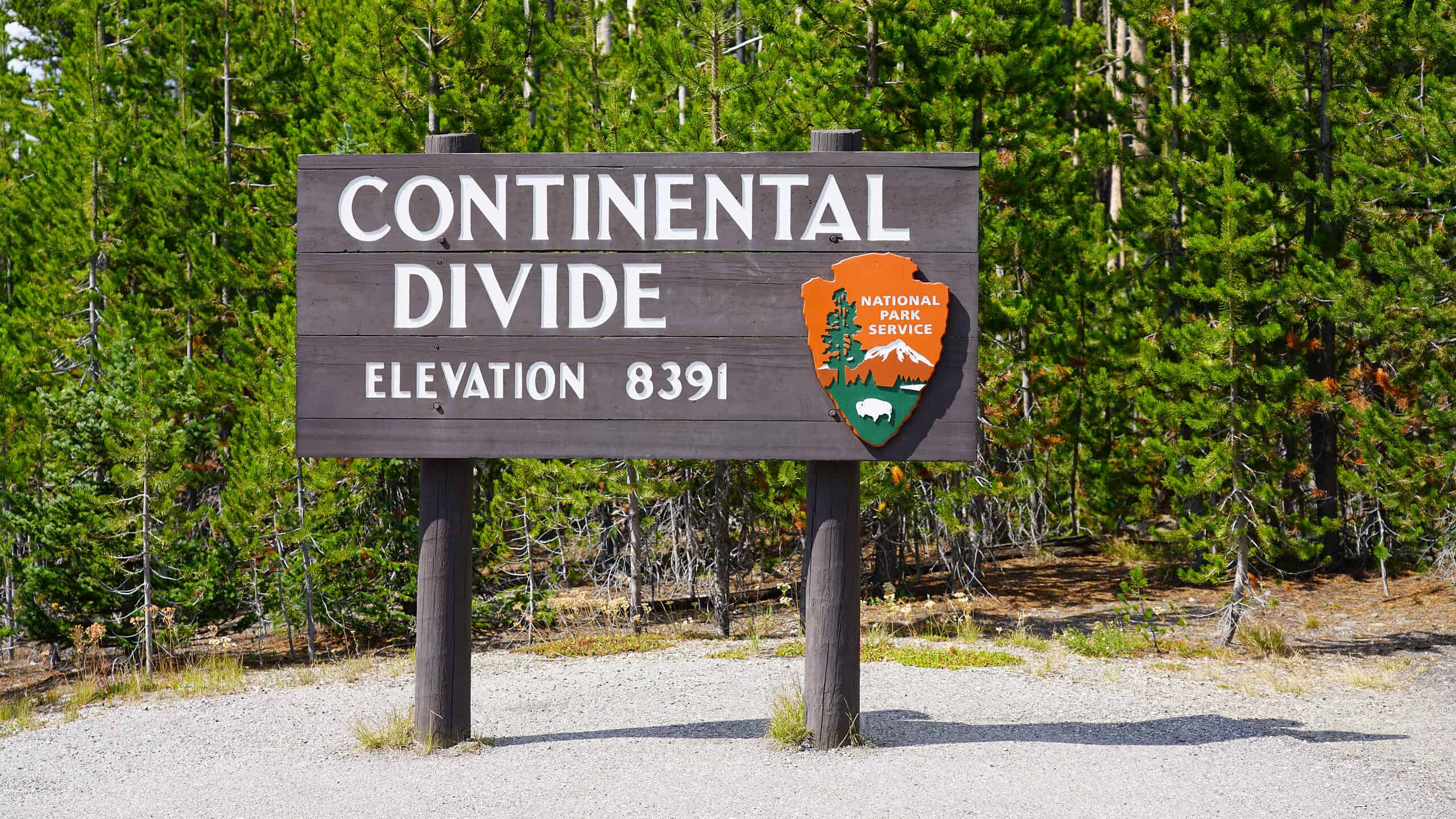 Continental Divide In Yellowstone National Park 