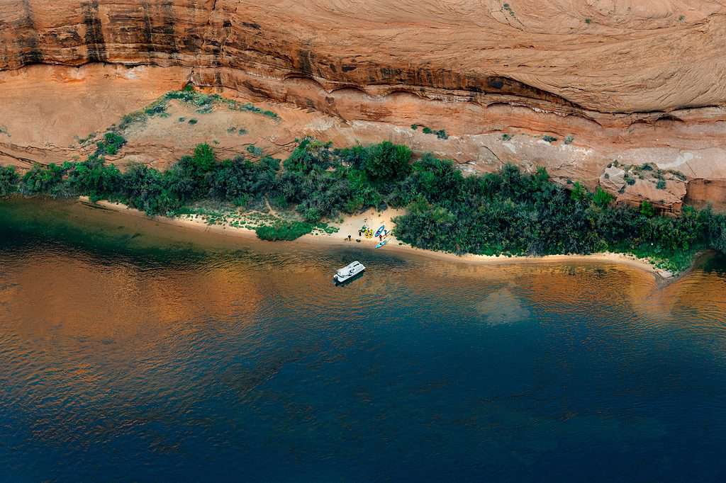 A photo of the Colorado River at Glen canyon.