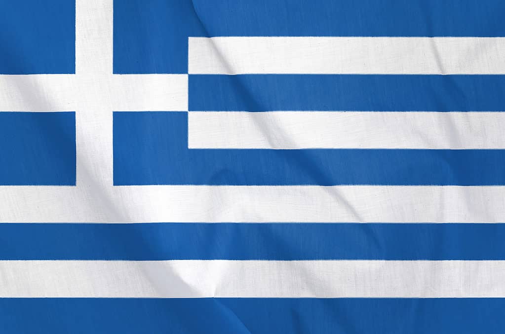 Fabric, Flag, Of, Greece