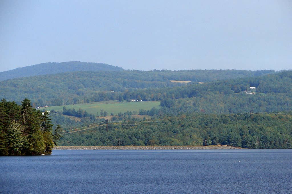 Moore Reservoir in Vermont - The Largest Man-Made Lake in Vermont