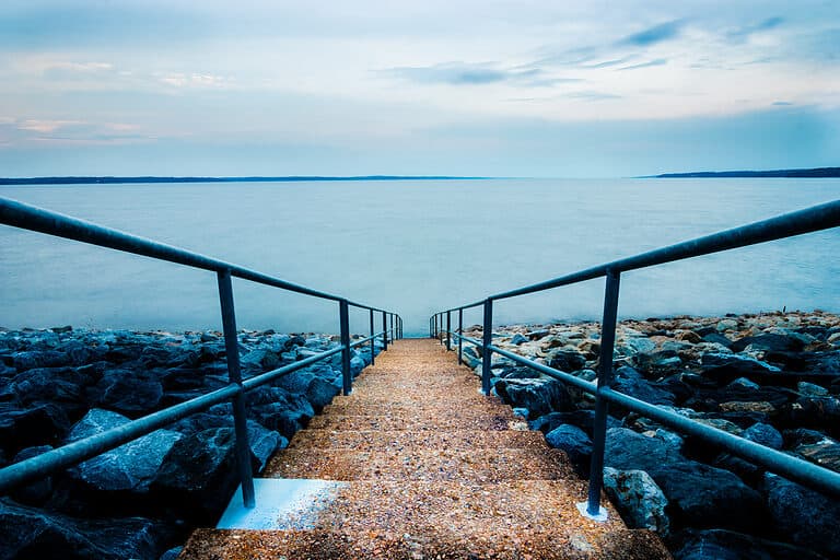 Stairway Into Sardis Lake