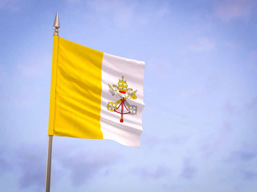 Vatican City Flag (Proper Square)