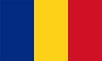The flag of Romania has a vertical tricolor of blue, yellow, and red.