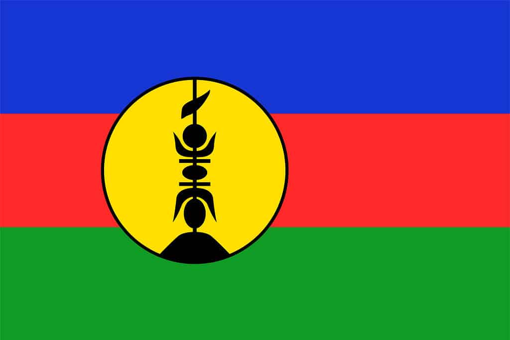 Flag of New Caledonia. Sovereign state flag of Nicaragua