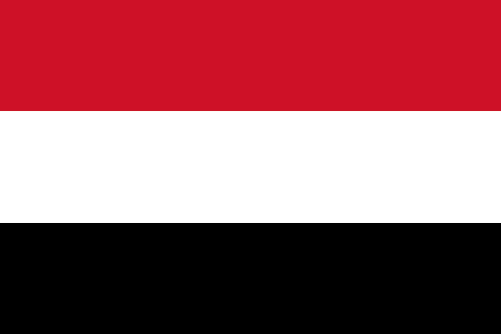 Vector flag of Yemen. Eps 10 Vector illustration. Sana. The Arab Liberation Flag