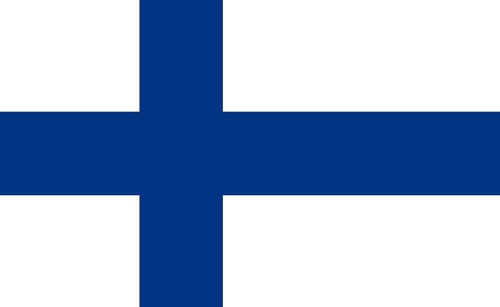 The national flag of Finland