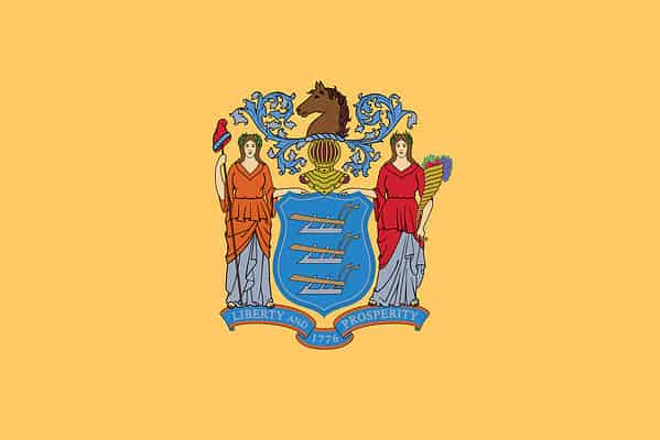 Flag of New Jersey.