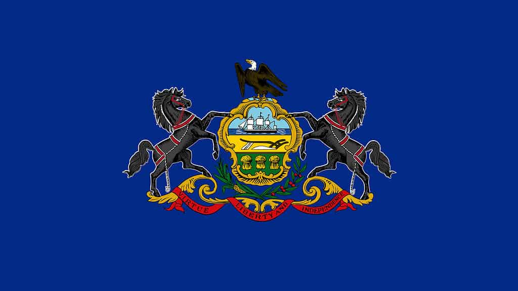 State Of Pennsylvania Flag Eps File - Pennsylvania Flag Vector File