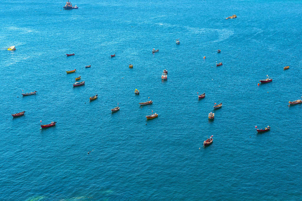 Fishing boats in the coasts of Antofagasta, Chile