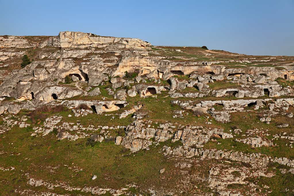 Ancient Matera cave houses